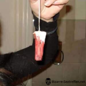 Menstruationssex: Blutige Fotze sucht perverses Leck- und Fickschwein
